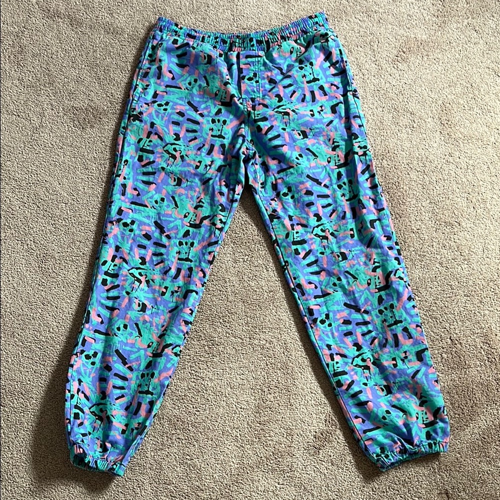 Quiksilver Men’s Medium Stranger Things Pants Patterned Drawstring Joggers